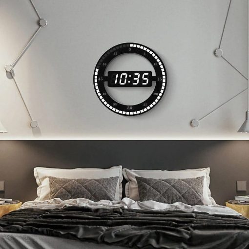 Horloge murale Design Led pour chambre