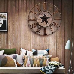 Grande horloge murale vintage pour la décoration intérieure