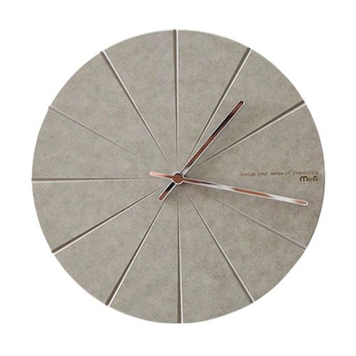 Horloge murale grise design